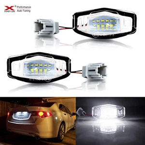 2Pc 12V Rear License Plate Light For Acura MDX TSX RL Honda Accord Civic Odyssey - Picture 1 of 7