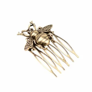 Alloy Comb Bee Hair Clip Women Barrettes Ponytail Holder Jewelry Hair Accessorie - Picture 1 of 14