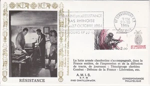 Enveloppe Philatélique 1984 Résistance 1 - Picture 1 of 2