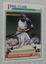 AUTOGRAPHED 1991 Score #756 Phil Clark RC