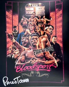 Paulo Tocha "Paco" Signed 8x10 Photo Bloodsport Fighting JCVD Kumite Muay Thai - Picture 1 of 2