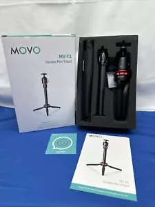 Movo MV-T1 Adjustable Aluminum Alloy Tabletop Tripod (Height Range: 3" to 16") - Picture 1 of 5