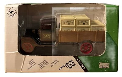 Vintage 1991 Ertl John Deere 1:34 ‘31 Hawkeye Crate Deliver Truck Bank 2751 B238 - Image 1 of 4