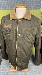 Yi Jian Mei Sherpa Jacket Men's Size XXL Outdoor Fashion Hornet Button Up Green - Bild 1 von 7