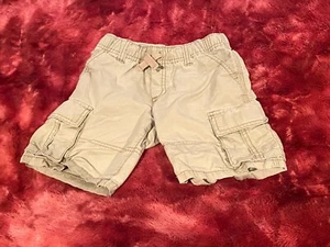 Boys' Gymboree Drawstring Cargo Shorts - Khaki/Tan, Size 5 - Picture 1 of 2