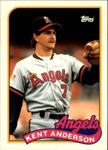 1989 Topps Traded Tiffany California Angels Baseball Card #3T Kent Anderson