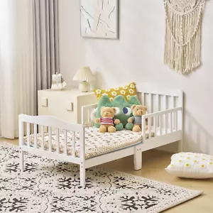 Baby Toddler Bed Kids Children Wood Bedroom Furniture Baby Relax Boys Girls... - Picture 1 of 12
