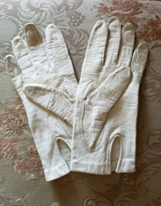 Vintage Kidskin French Silk-Lined Trefousse Leather Gloves 1930s - Picture 1 of 7