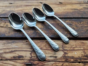 Yamazaki COUNTRY GATE Teaspoons Soup Spoon 4pc Set Stainless Flatware Silverware - Picture 1 of 4