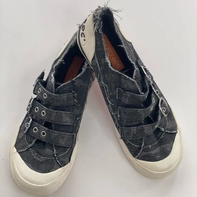 Sapatos de lona Rocket Dog Jolissa carvão desgastado 7,5 - Imagem 1 de 4