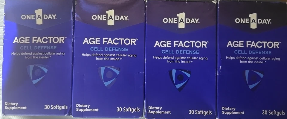 Suplemento de defensa celular One A Day Age Factor (lote de 4) 30ct CADA UNO (03/2026) Foto 1 de 3