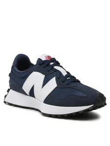 SCARPE SNEAKERS UOMO NEW BALANCE MS327CNW PELLE BLU ORIGINALE PE 2025 - Picture 1 of 7