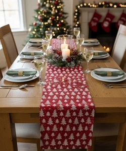 Christmas Table Runner, 200 x 32cm - Picture 1 of 2
