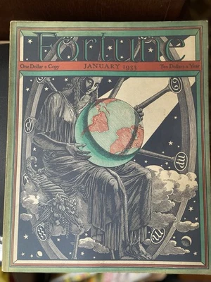 Vintage Fortune Magazine Jan 1933 Full Mag VG - Image 1 of 4