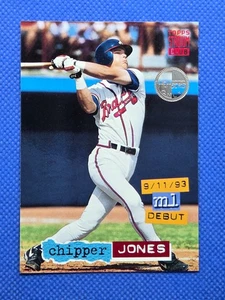 1994 Topps Stadium Club CHIPPER JONES Members Only card #638 ATLANTA BRAVES - Picture 1 of 2