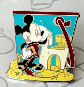 Mickey Mouse Beach Pail 2006 Cast Lanyard DLR Disney Pin 44553 - Picture 1 of 2