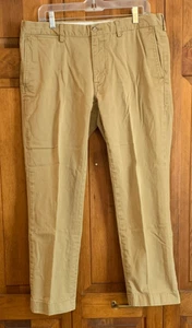 Men's POLO Ralph Lauren Brown Cotton Pants Tag Size 36/30 - Picture 1 of 4