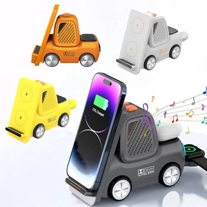 Cargador Inalámbrico Todo en Uno con Altavoz Bluetooth para iPhone/iWatch/Airpods NUEVO - Imagen 1 de 15