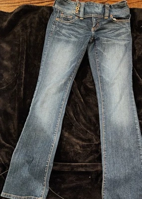 Y2K Guess Low Rise Boot Cut Jeans Size 27 - Image 1 of 4