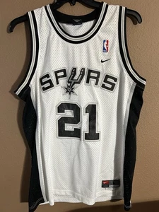 Vintage Nike Tim Duncan weiß Trikot San Antonio Spurs Herren Large 1990’s - Bild 1 von 8