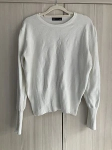 M&S women’s light cream lightweight jumper size L slight bobbling - Picture 1 of 7