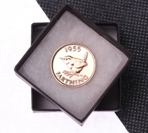 1955 70th Birthday Polished Farthing Coin - Picture 1 of 4