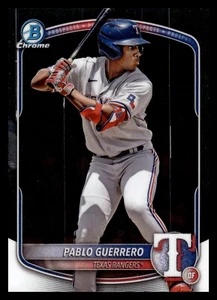 Topps Bowman Prospects 2025 cromo BCP-144 Pablo Guerrero, Texas Rangers - Imagen 1 de 2