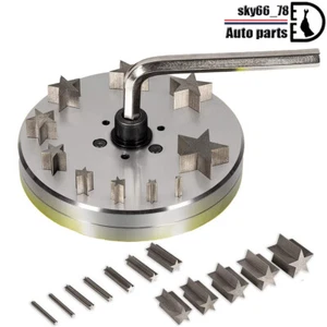 Sternscheibenschneider 5 mm bis 31 mm mit 10 Stanzen für Schmuckstanzen Schmuckwerkzeuge - Bild 1 von 11