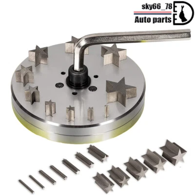 Sternscheibenschneider 5 mm bis 31 mm mit 10 Stanzen für Schmuckstanzen Schmuckwerkzeuge - Bild 1 von 4
