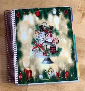 Farmhouse Plate Merry Xmas Front Back Cover Set 4 use w Erin Condren Planner - Picture 1 of 3