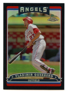 Vladimir Guerrero 2006 Topps Chrome BLACK REFRACTOR SP/549 #206 Angels HOF