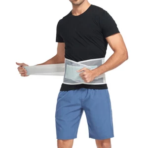 Medical Lumbar Support Lower Waist Back Belt Brace Pain Relief For Men Women opb - Picture 1 of 18