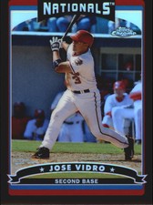 2006 (NATIONALS) Topps Chrome Black Refractors #145 Jose Vidro /549