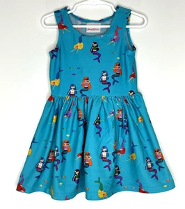 Hanna Andersson 100 cm US 4 dress Mermaid Quick Dry Nylon blend Beach Pool Swim - Picture 1 of 5