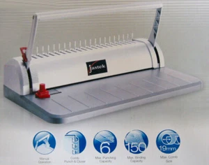 New JASTEK 60C Manual Comb Binder Binding Machine Sydney PU ok - Picture 1 of 8