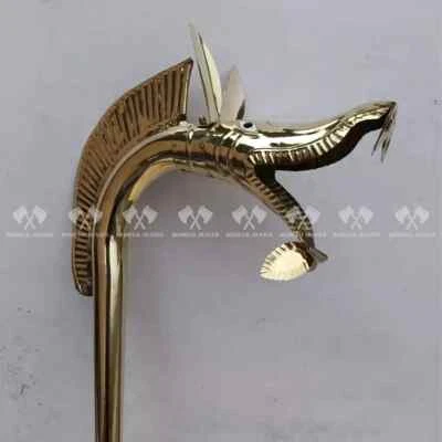 Tintignac Carnyx Brass Medieval Celtic Deskford Fully Playable 18 Gauge Brass - Image 1 of 4