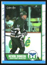 1989-90 O-Pee-Chee Box Bottoms #M Kevin Dineen