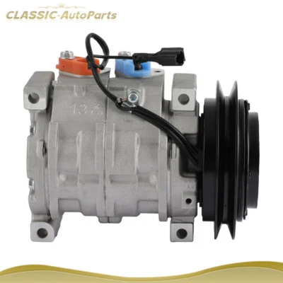 AC A/C Compressor for Hino 268 338 7.7L 11-19 for Isuzu NRR NQR 5.2L 2011-2020 - Image 1 of 4