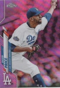 2020 Topps Chrome Update "PINK Refractor" David Price #U-2