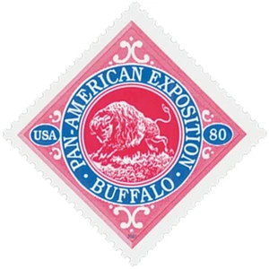 Scott #3505d 80 ¢ Buffalo Briefmarke aus panamerikanischem Bogen 2001 postfrisch - Bild 1 von 1