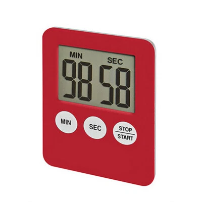  Digital LCD Kitchen Cooking Timer Count-Down Up Clock Alarm Magnetic Timer red - Image 1 of 4