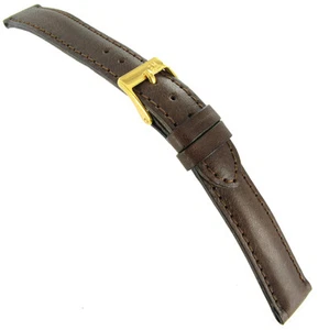 12mm Morellato Genuine Leather Brown Padded Stitched Ladies Watch Band 969 - Picture 1 of 3