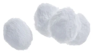 VBS Sfera di Pelliccia Sintetica Ovale Piccola circa 8x10x4 cm 4 Pezzi Morbida Peluche Pelliccia - Foto 1 di 6