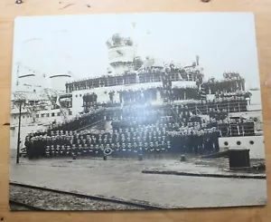SMS Schleswig-Holstein foto equipaggio WW1+ WW2 marina - Foto 1 di 3