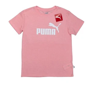 Puma Essential Sportswear Logo Short Sleeve Women's T-Shirt NWT Pink Smoothie - Picture 1 of 2