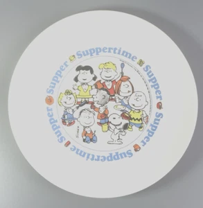 VTG Peanuts Snoopy Plate Suppertime w/Lucy Charlie Brown Linus Franklin 8.5" - Picture 1 of 9