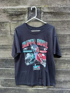 Philadelphia Eagles Vs Kansas City Chiefs Super Bowl LVII T Shirt Large Used - Picture 1 of 2