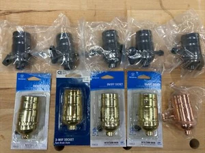 Mixed Lot 10 New Sealed Package Light Sockets Industrial Vintage & Traditional - Picture 1 of 8