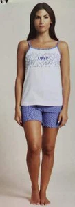 PIGIAMA ESTIVO DONNA PANTALONE CORTO - Picture 1 of 30