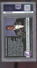 1991 Arena Holograms Frank Thomas AUTO SIGNED Autograph Card PSA/DNA 9 Baseball